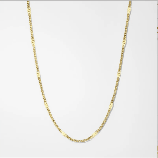 Gold Classic Cuban Chain - Necklace - 18k Gold Plated Waterproof Jewellery - Collection 9