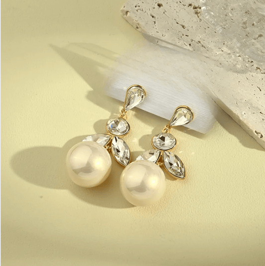 Gold Leaf Drop Earrings - Jewelry - 18k Gold Plated Waterproof Jewellery - Collection 9