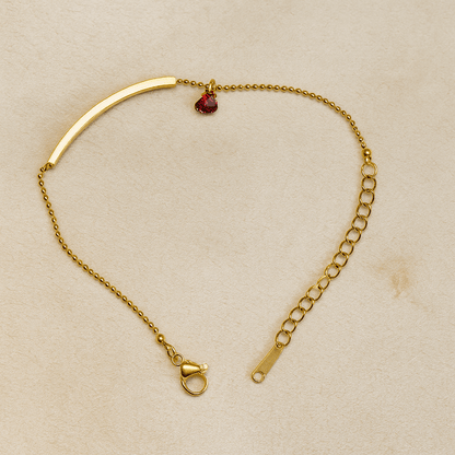 Heart Charm Bracelet - Jewelry - 18k Gold Plated Waterproof Jewellery - Collection 9