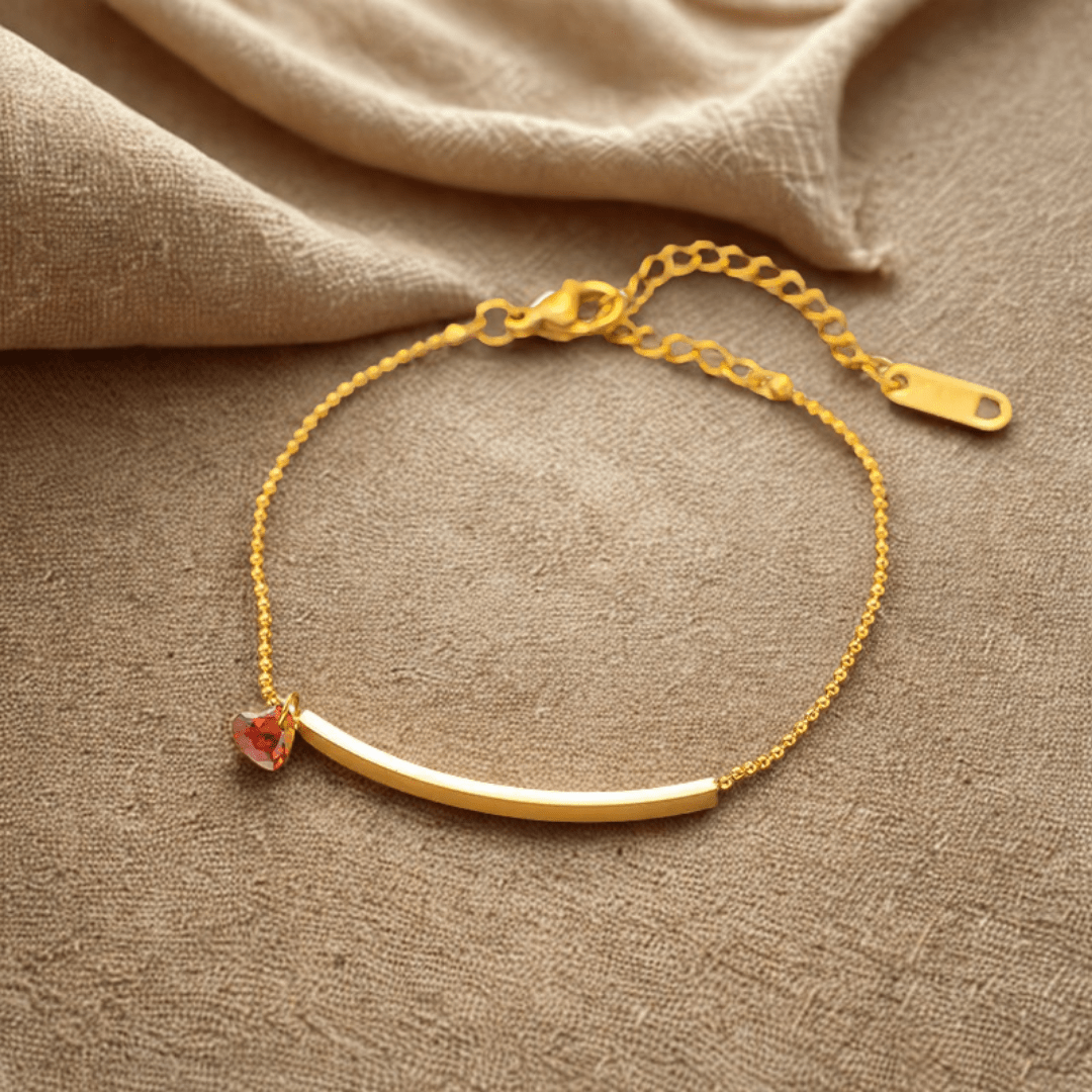 Heart Charm Bracelet - Jewelry - 18k Gold Plated Waterproof Jewellery - Collection 9
