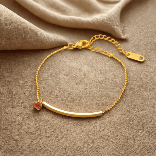 Heart Charm Bracelet - Jewelry - 18k Gold Plated Waterproof Jewellery - Collection 9