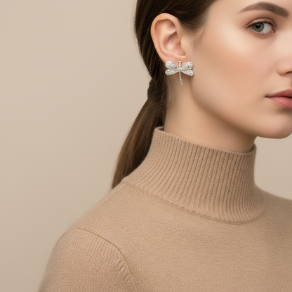 Gold Dragonfly Earrings - Earrings - 18k Gold Plated Waterproof Jewellery - Collection 9