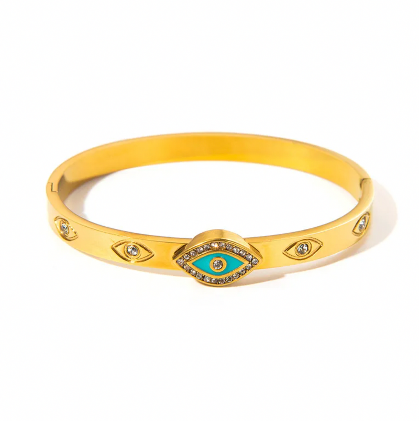 Turquoise Evil Eye Bangle