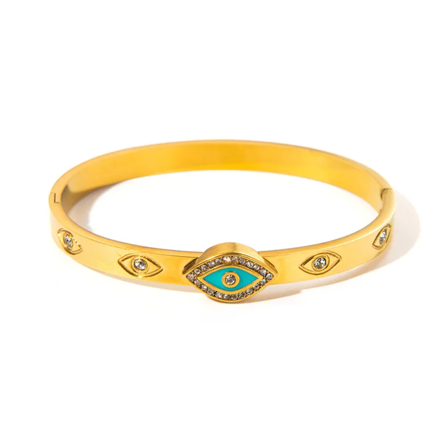 Turquoise Evil Eye Bangle