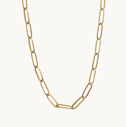 Gold Large Link Chain - Necklace - 18k Gold Plated Waterproof Jewellery - Collection 9