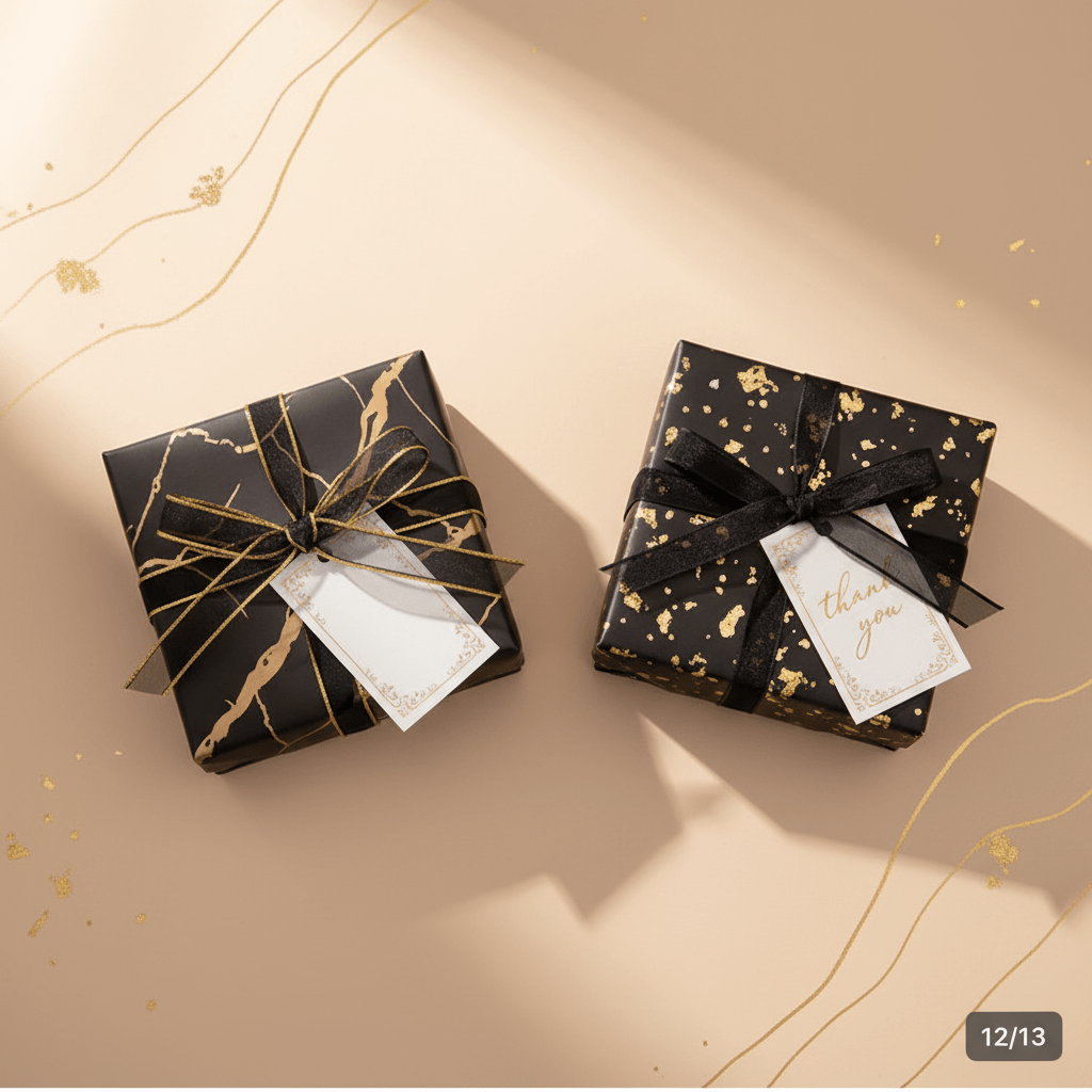Premium Gift Wrapping - Gift Wrapping - 18k Gold Plated Waterproof Jewellery - Collection 9