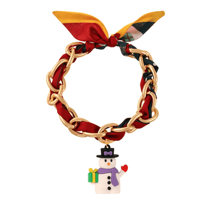 Ribbon Chain Christmas Pendant Necklace - Necklaces - 18k Gold Plated Waterproof Jewellery - Collection 9